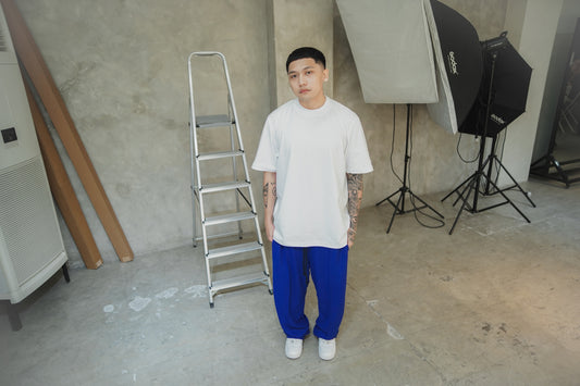 WAFFLE PANTS (cobalt)
