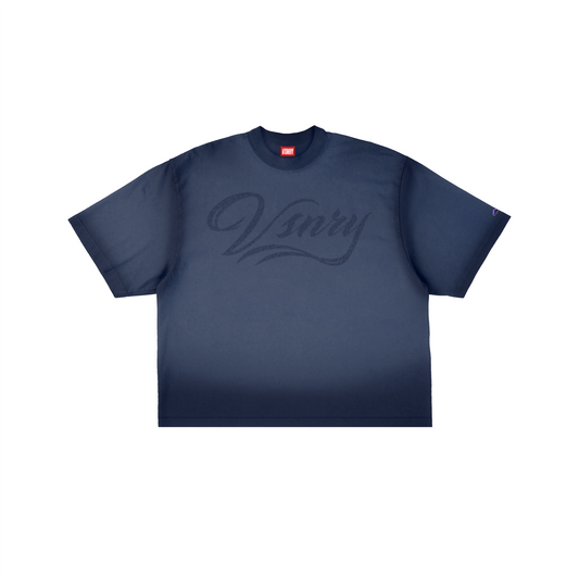 FADE SCRIPT NAVY BLUE
