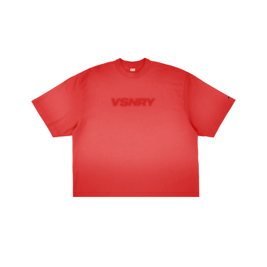 BLURRED TEE RED