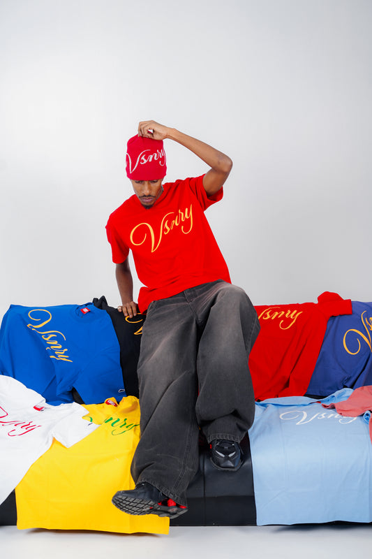 SCRIPT TEE CHILI RED