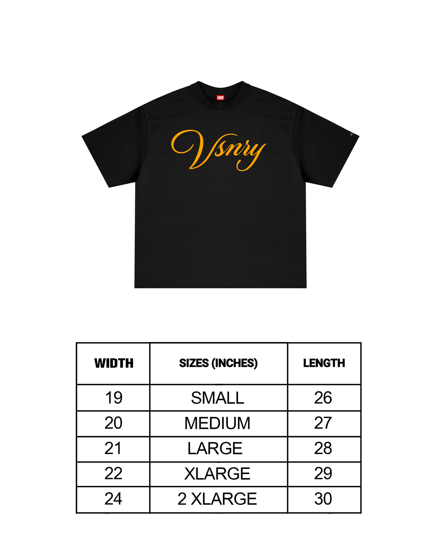 SCRIPT TEE BLACK