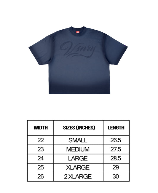 FADE SCRIPT NAVY BLUE