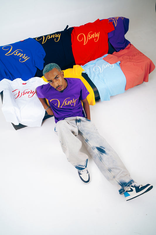 SCRIPT TEE PURPLE