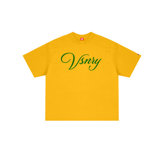 SCRIPT TEE YELLOW