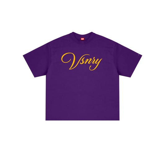 SCRIPT TEE PURPLE