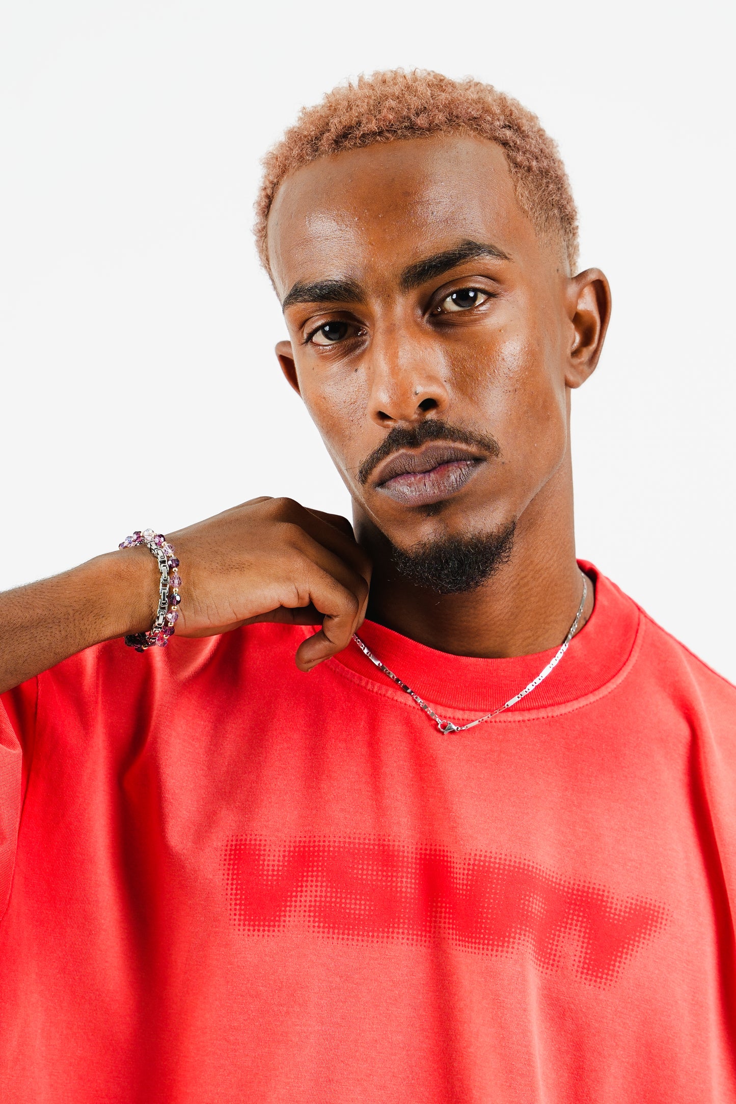 BLURRED TEE RED
