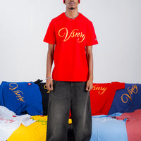 SCRIPT TEE CHILI RED