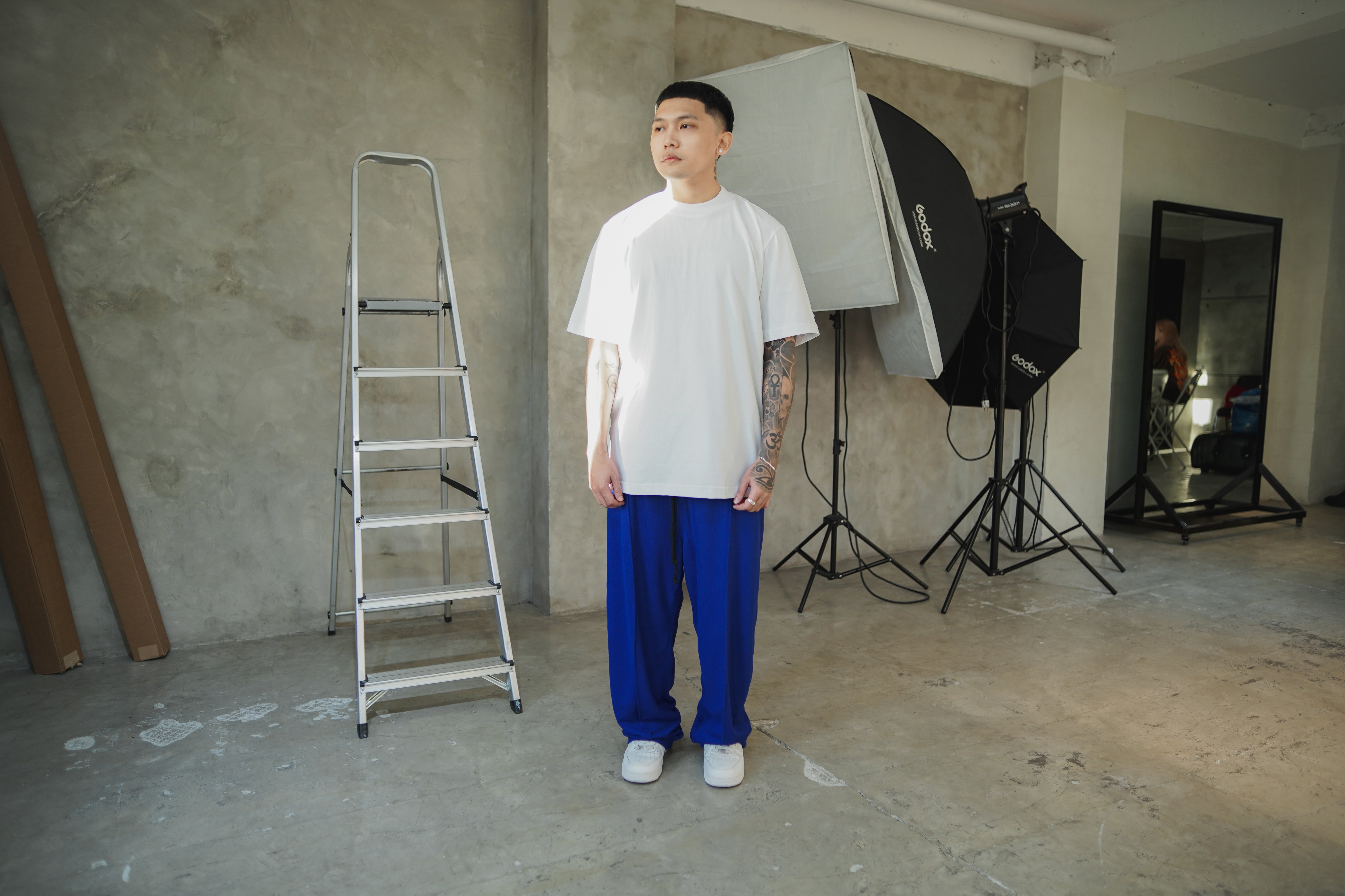 WAFFLE PANTS (cobalt)