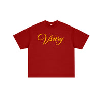 SCRIPT TEE CHILI RED