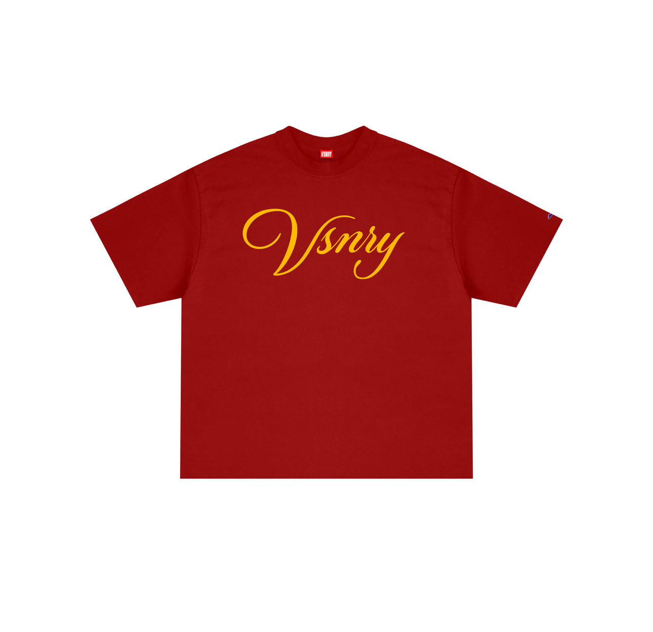 SCRIPT TEE CHILI RED