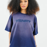 BLURRED TEE NAVY BLUE