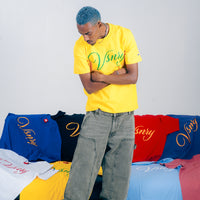 SCRIPT TEE YELLOW