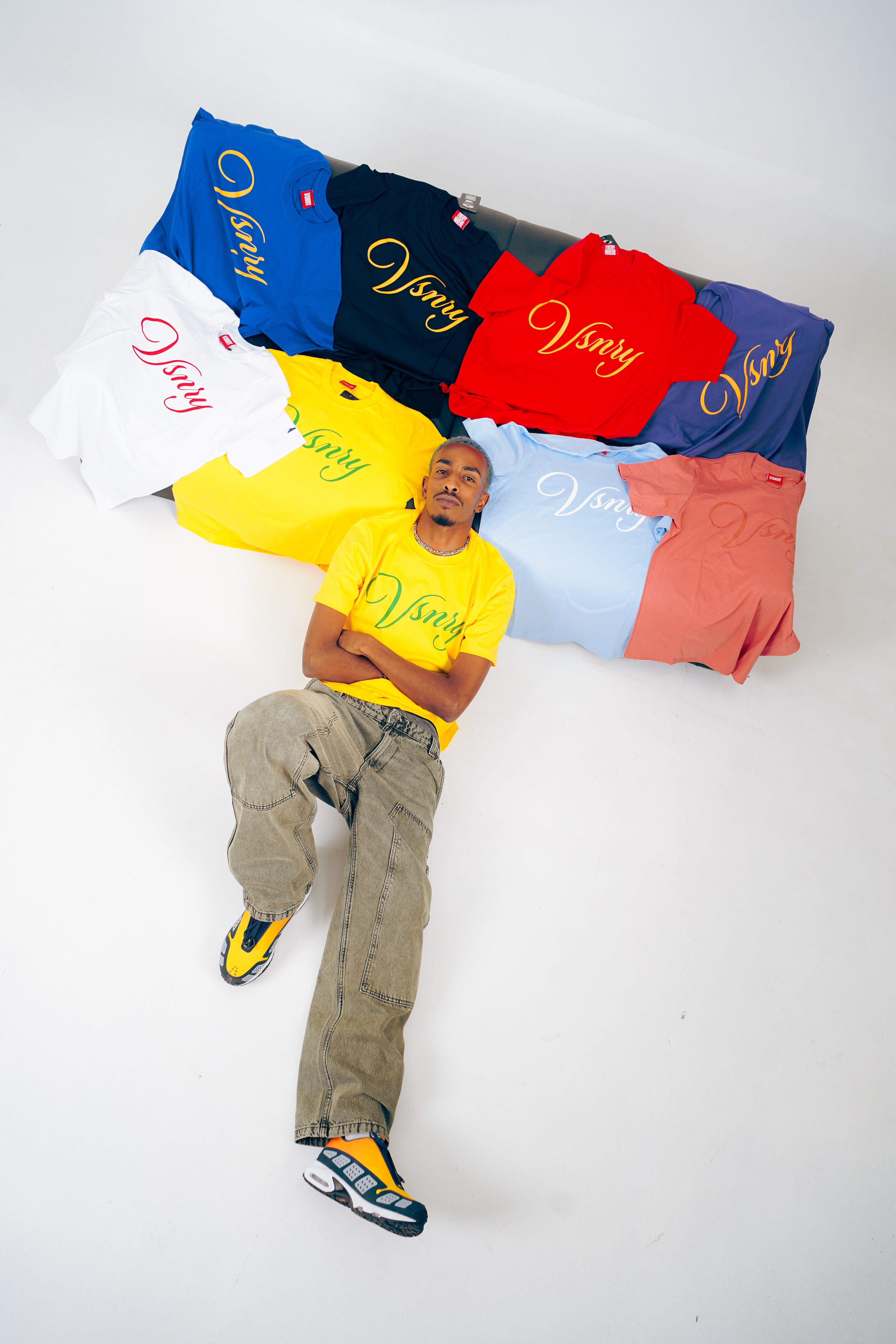 SCRIPT TEE YELLOW