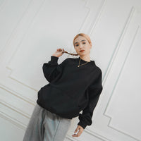 BOXY FIT SWEATER (ebony)