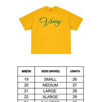 SCRIPT TEE YELLOW