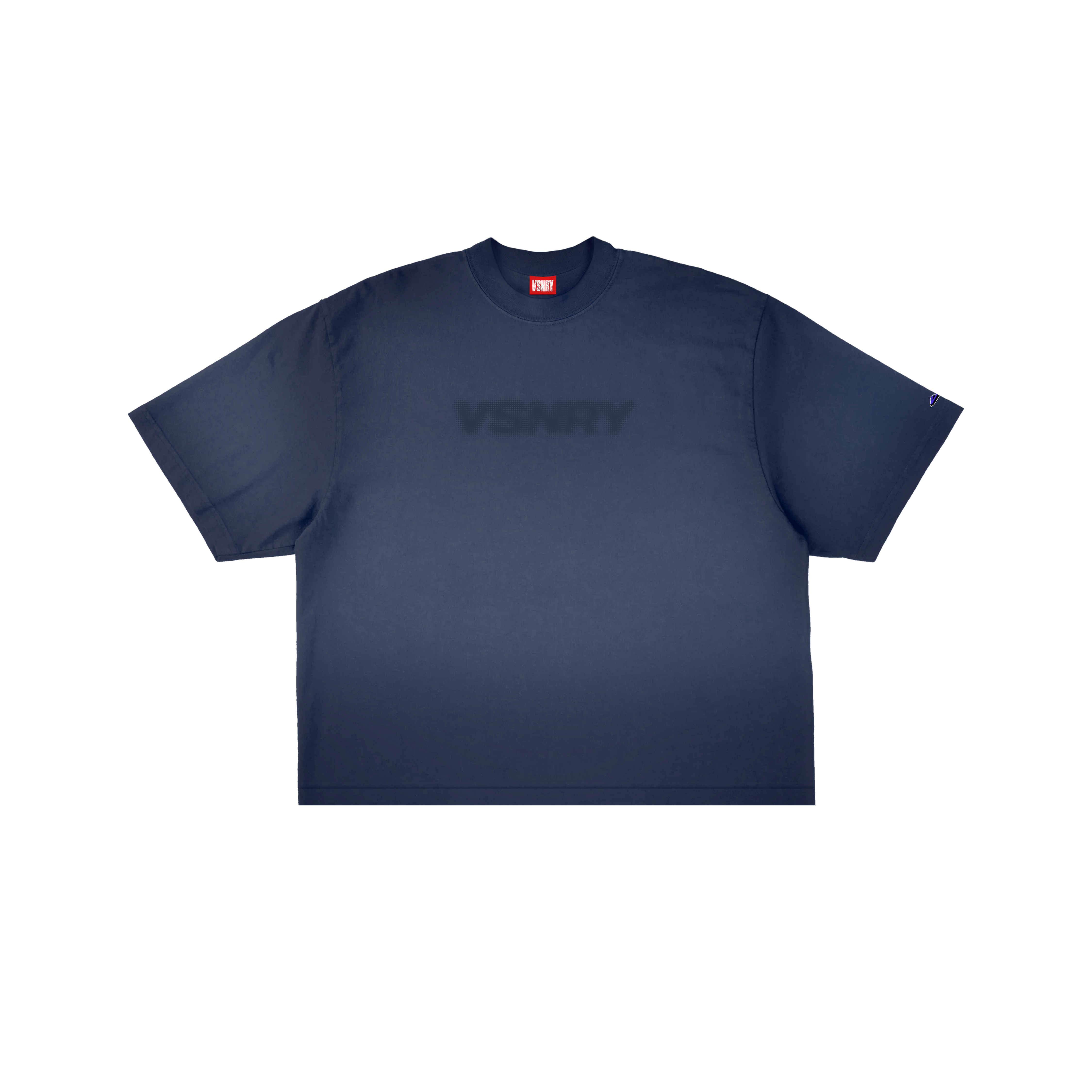 BLURRED TEE NAVY BLUE