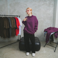 BOXY FIT SWEATER (burgundy)