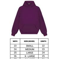 BOXY FIT HOODIE (burgundy)