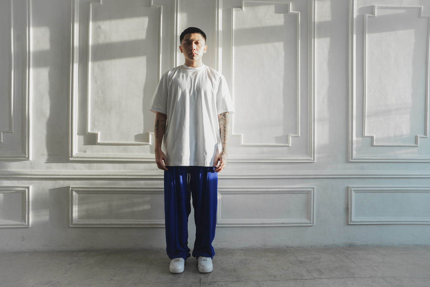 WAFFLE PANTS (cobalt)