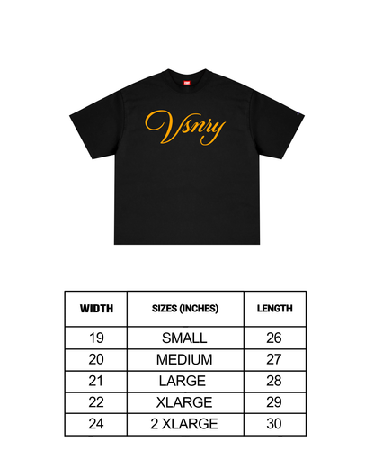 SCRIPT TEE BLACK