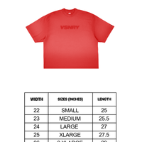 BLURRED TEE RED