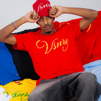 SCRIPT TEE CHILI RED