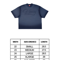 FADE SCRIPT NAVY BLUE