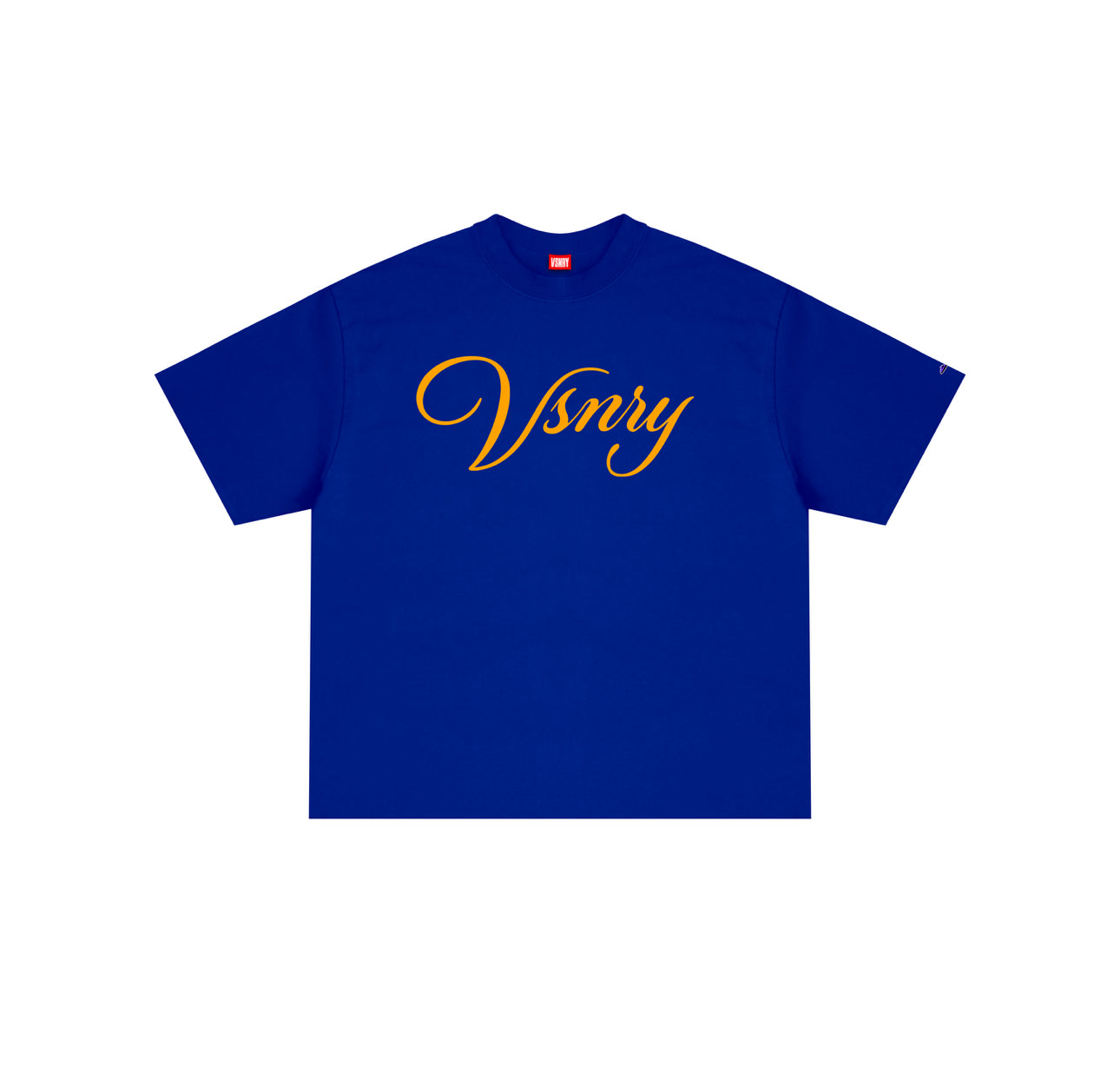 SCRIPT TEE ROYAL BLUE