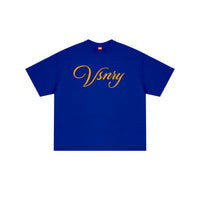 SCRIPT TEE ROYAL BLUE