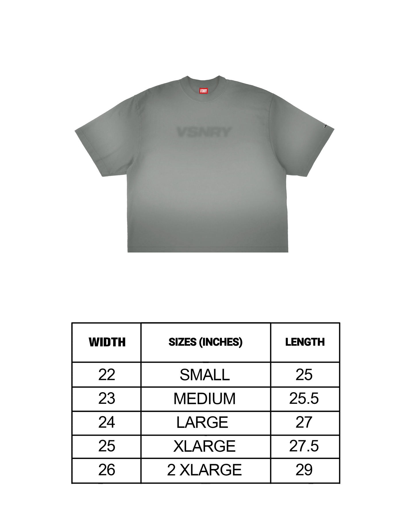 BLURRED TEE GRAY