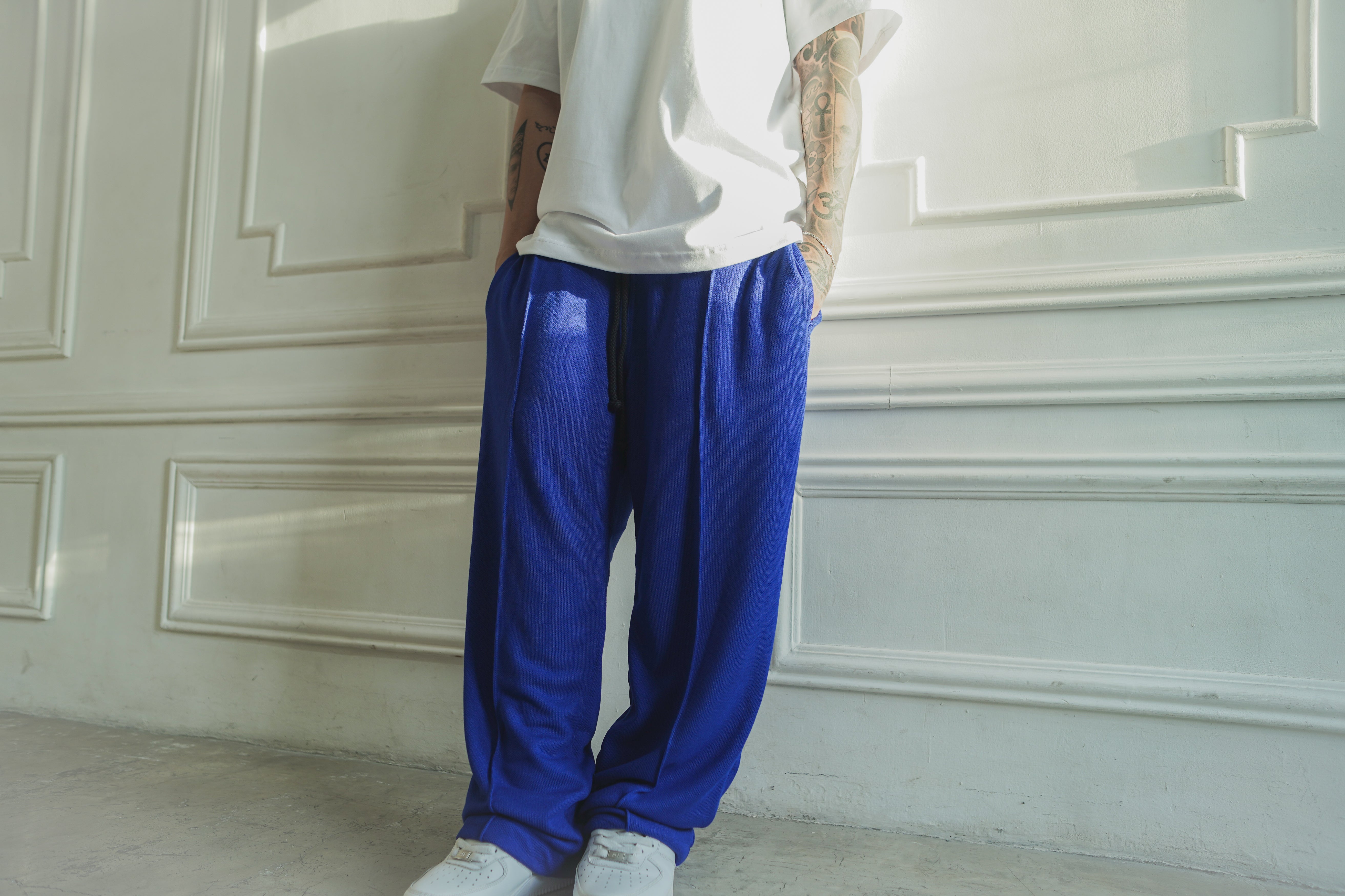 WAFFLE PANTS (cobalt)