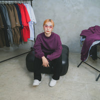 BOXY FIT SWEATER (burgundy)