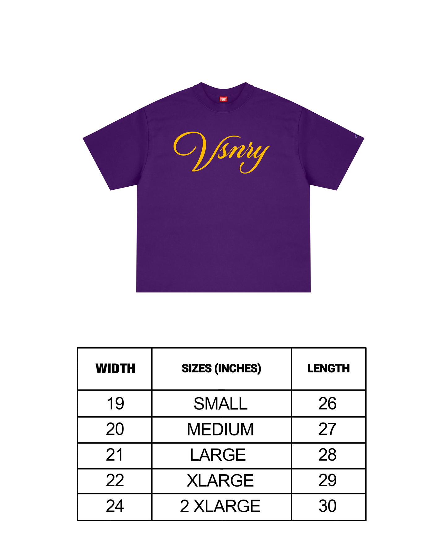 SCRIPT TEE PURPLE