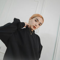 BOXY FIT SWEATER (ebony)