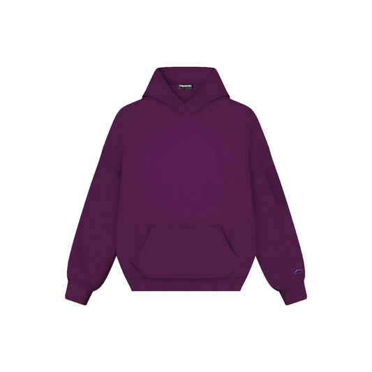 BOXY FIT HOODIE (burgundy)