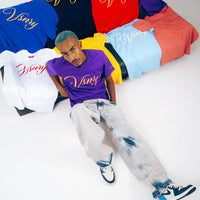 SCRIPT TEE PURPLE