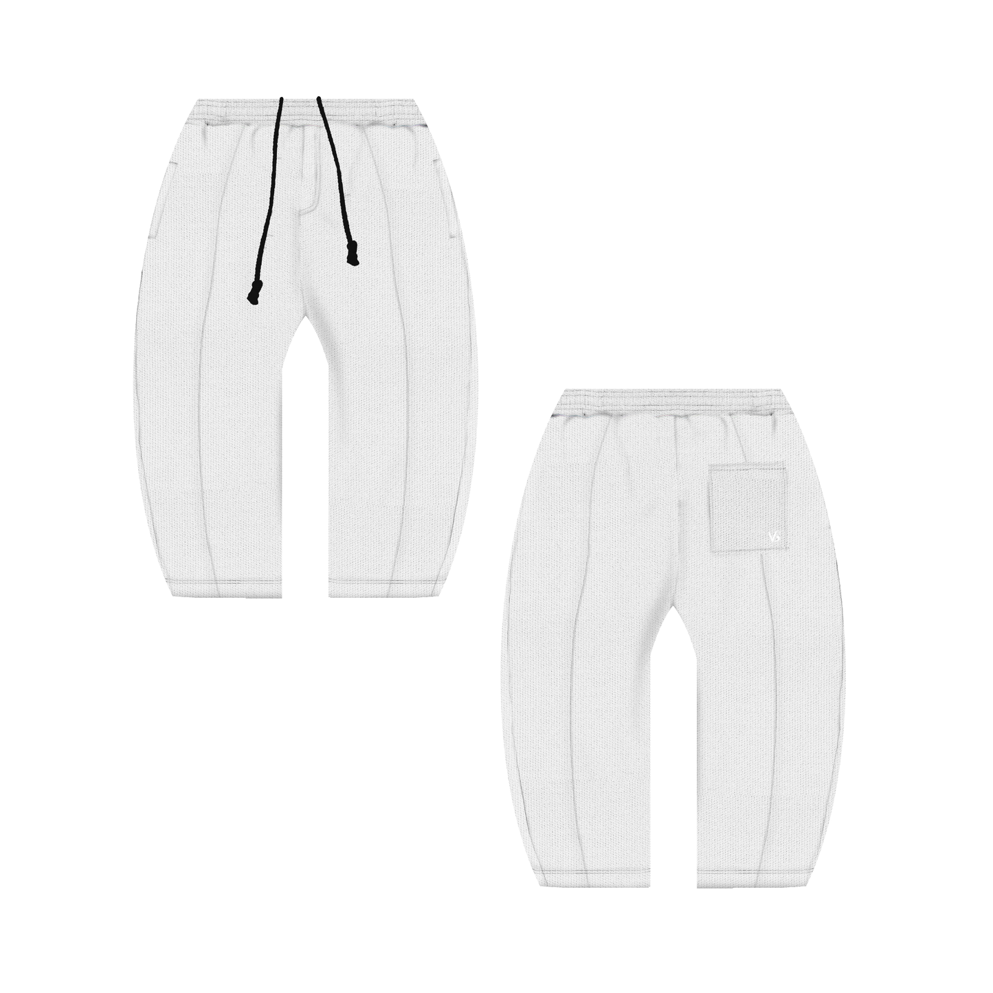 WAFFLE PANTS (Pearl White)