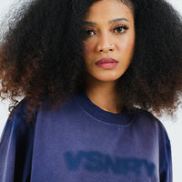 BLURRED TEE NAVY BLUE