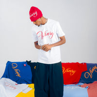 SCRIPT TEE WHITE