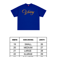 SCRIPT TEE ROYAL BLUE