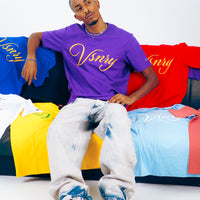 SCRIPT TEE PURPLE