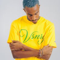 SCRIPT TEE YELLOW