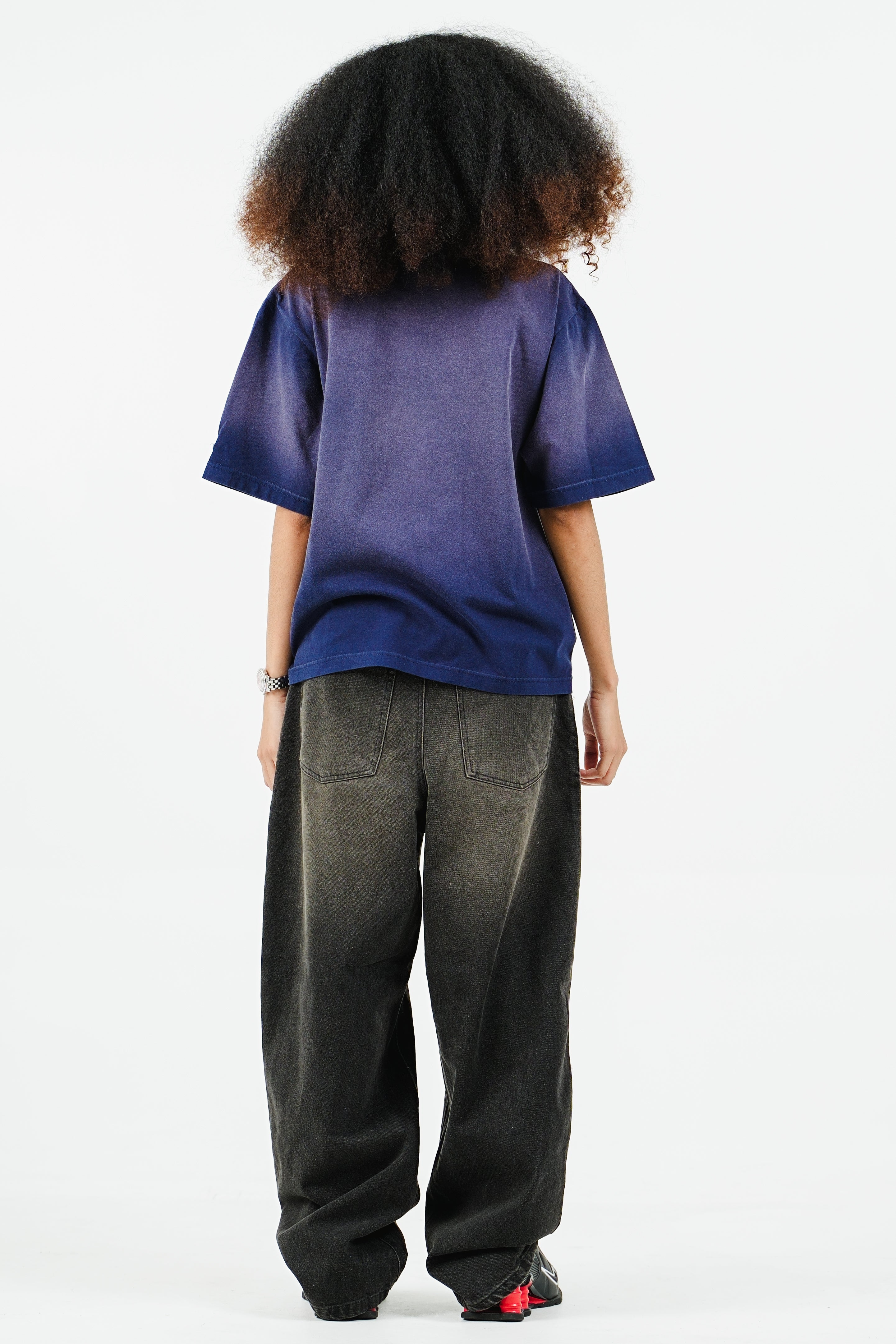 BLURRED TEE NAVY BLUE