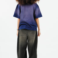 BLURRED TEE NAVY BLUE