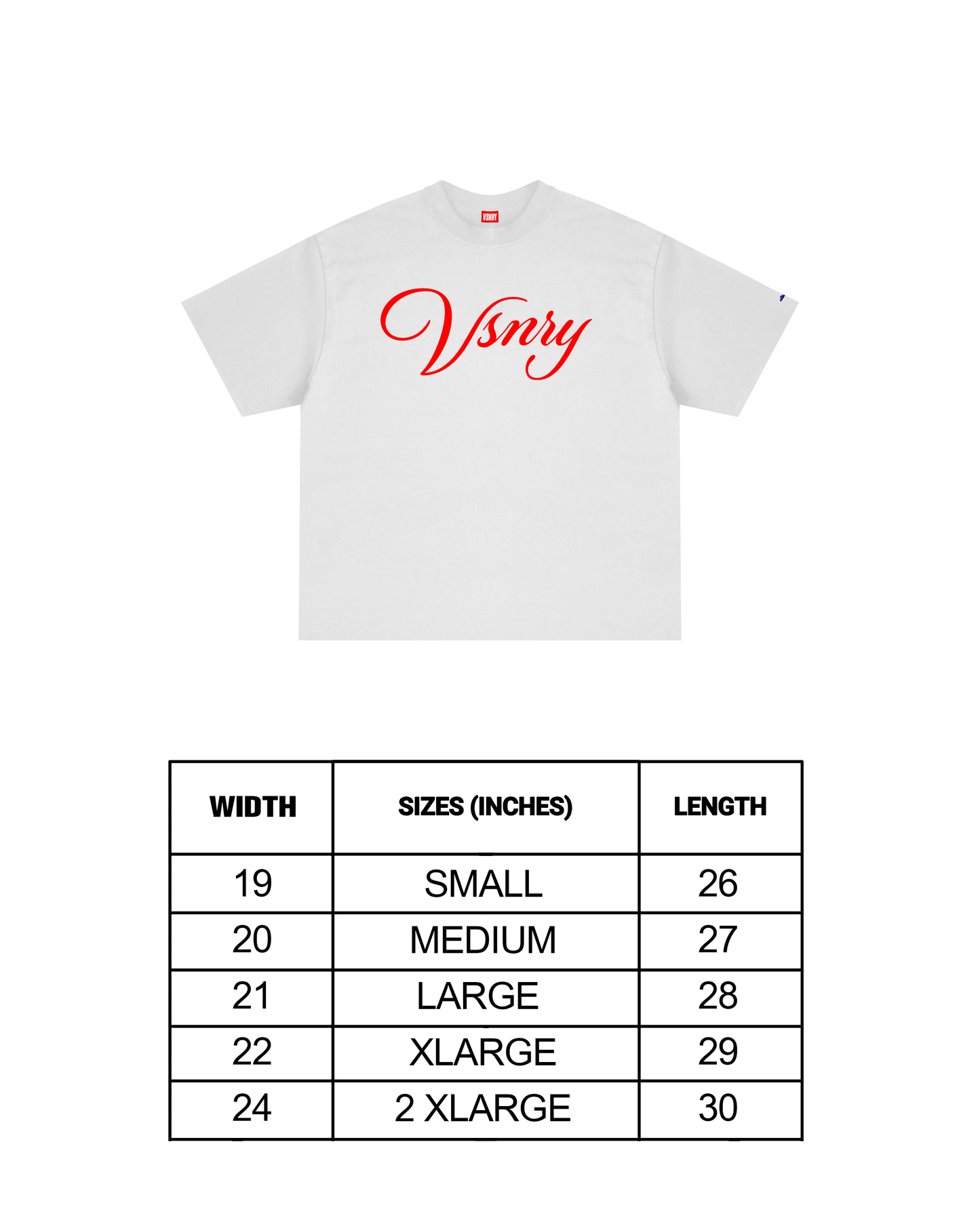 SCRIPT TEE WHITE