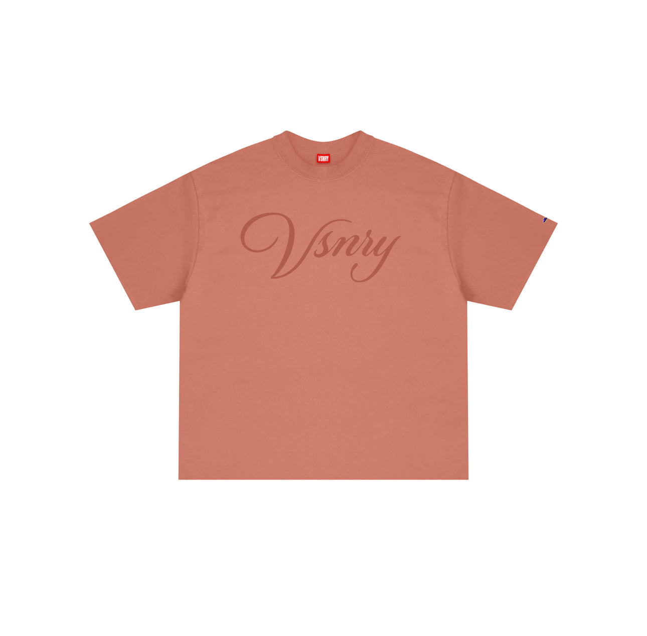 SCRIPT TEE BLUSH PINK