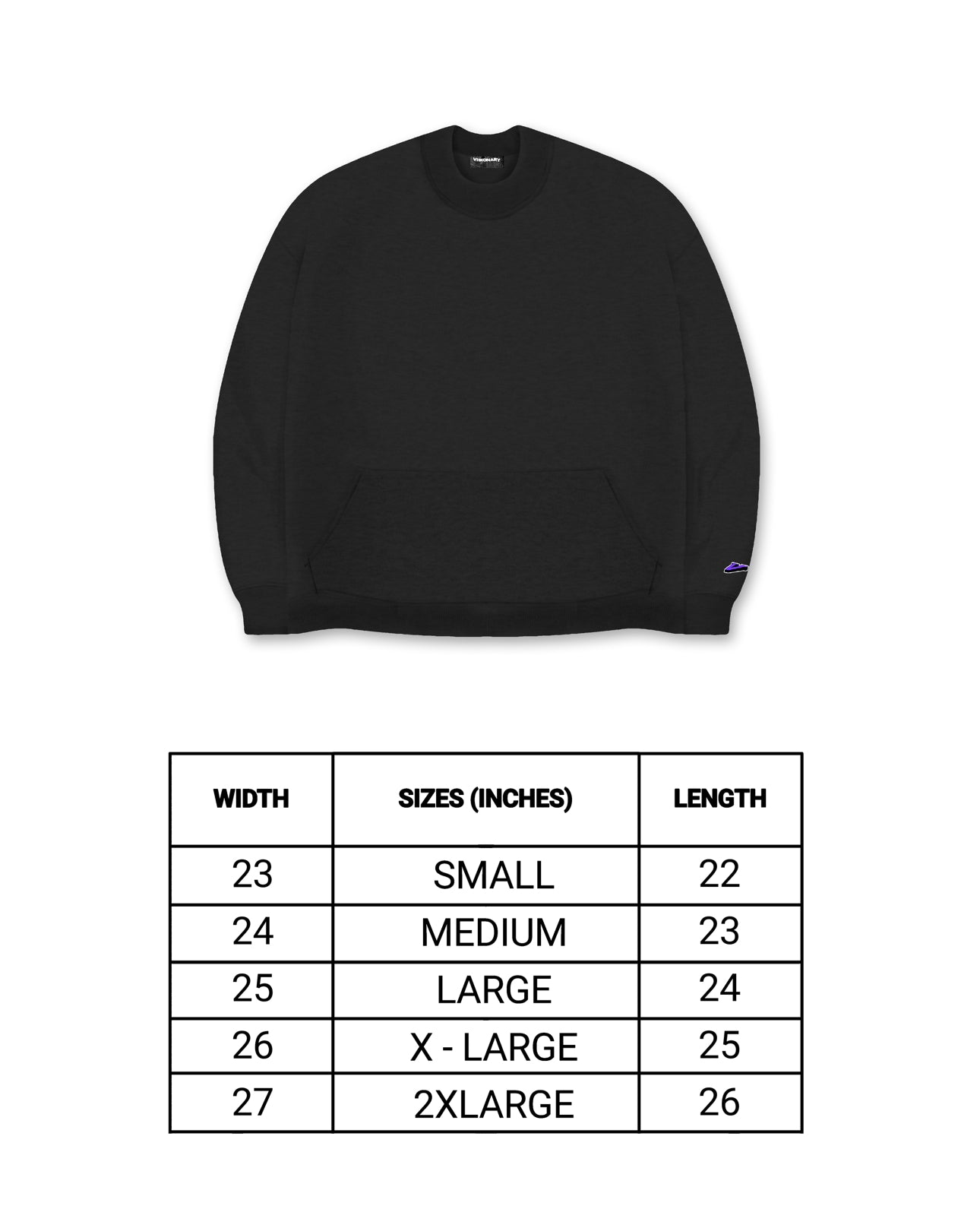 BOXY FIT SWEATER (ebony)